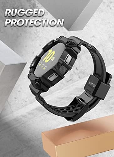 Supcase [Unicorn Beetle Pro Series Case עבור Galaxy Watch 4 [44 ממ] 2021 שחרור, מקרה מגן מחוספס עם להקות רצועה